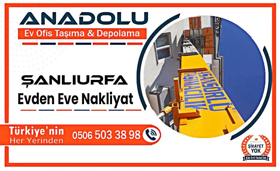 Şanlıurfa evden eve nakliyat