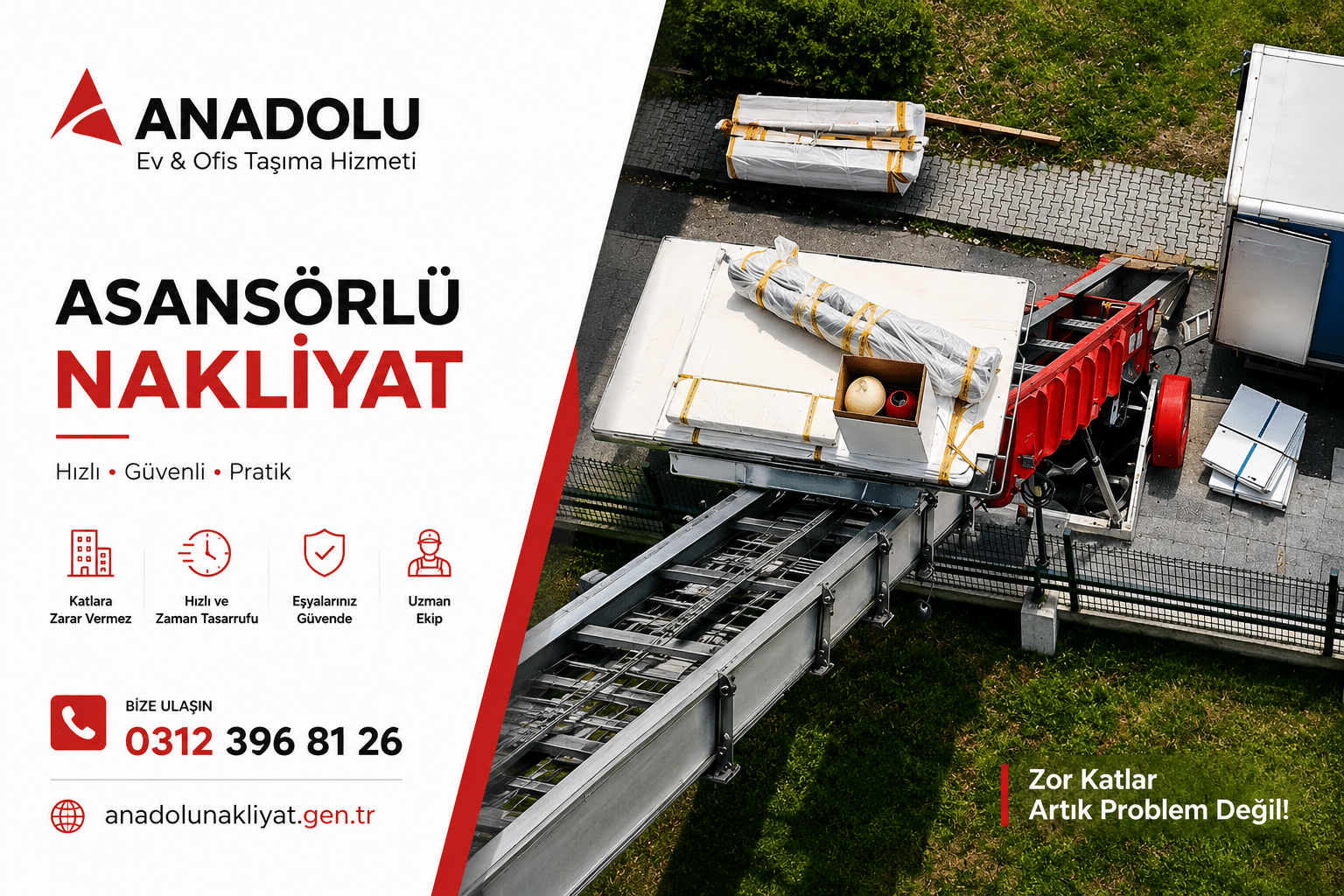 ankara asansörlü nakliyat